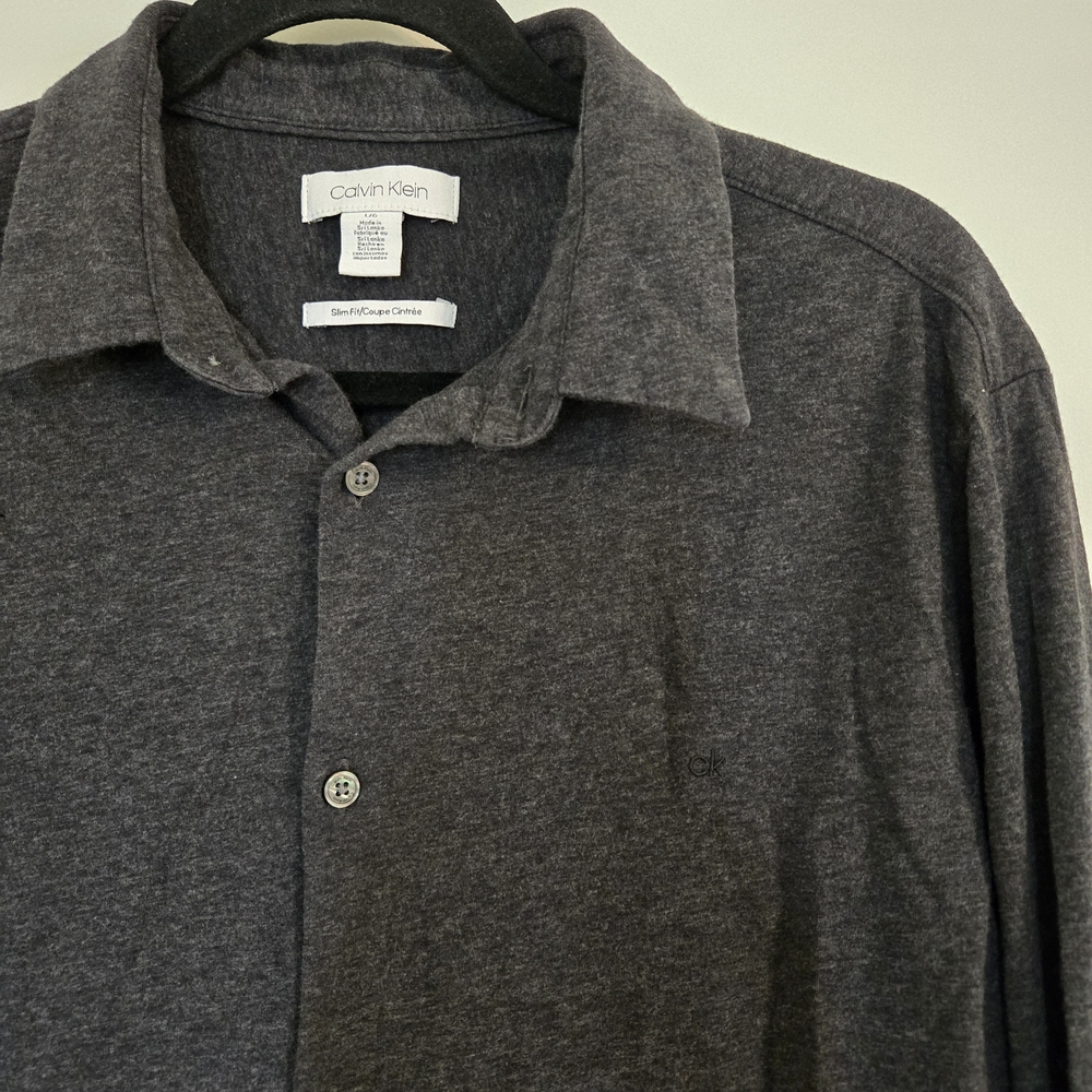 Calvin Klein Gray Polo Shirt